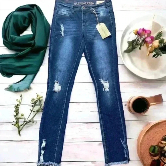 SupraDenim Size 1 NEW With Tags Stretch Mid-Rise Skinny Jeans. 27.5” waist denim - Picture 1 of 12